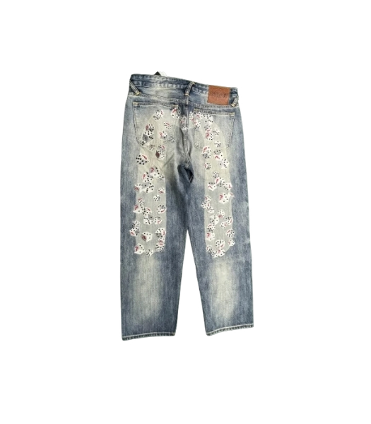 Evisu X Palace Embroidered Dice Jeans