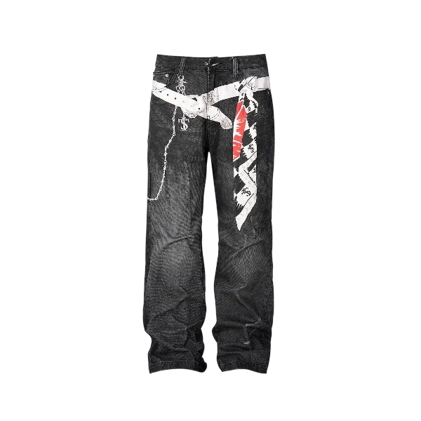 Small Town Kid Trompe L Oeil Denim Pants 2