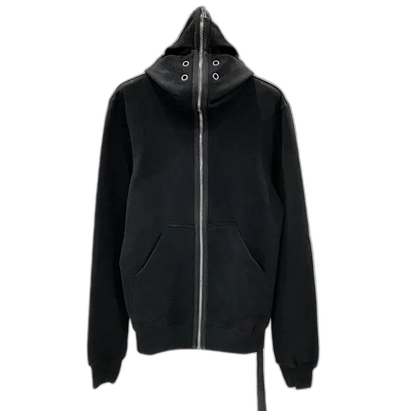 Rick Owens Drkshdw Black Jason Zip Up Hoodie